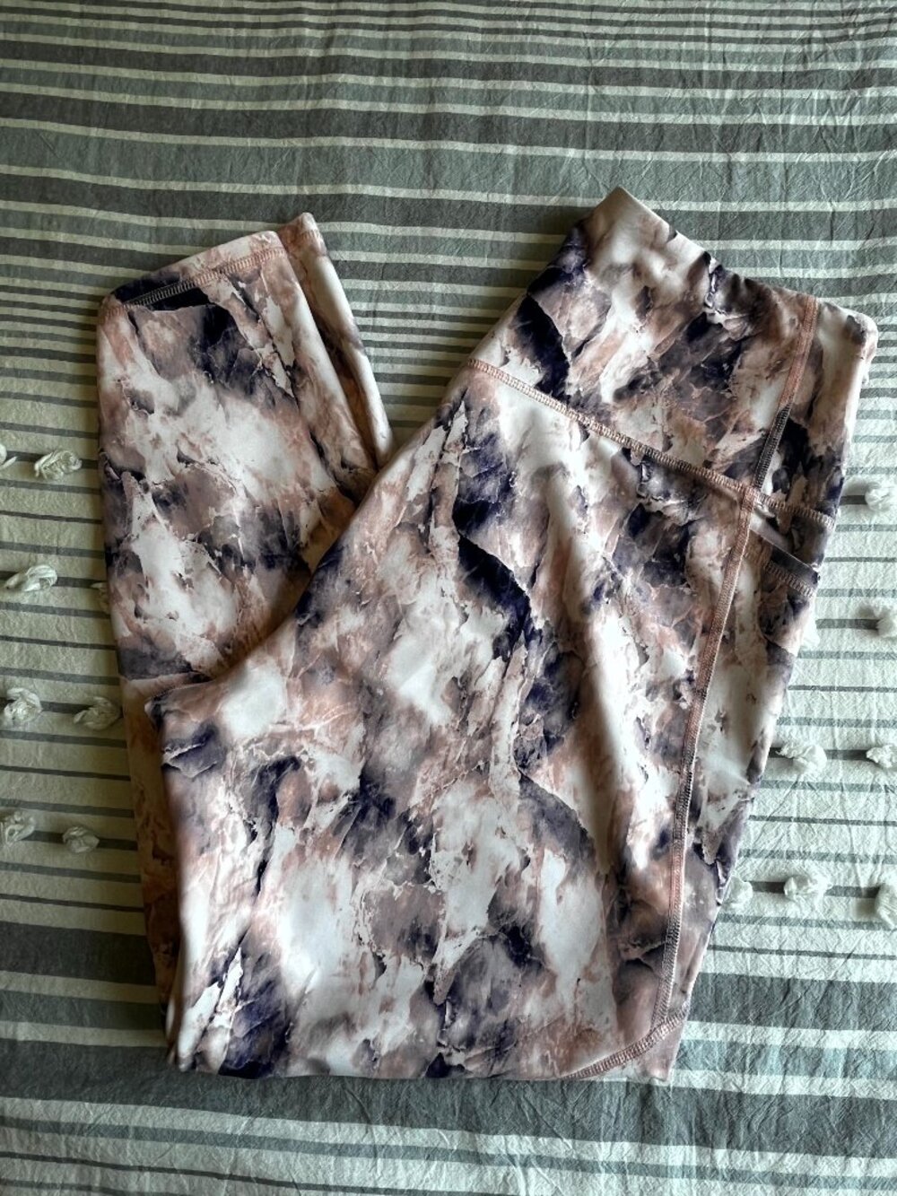 Old Navy Active High Rise PowerSoft 7/8 Pocket Pink Quartz Leggings in XL